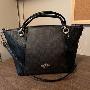 Coach satchel handbag with cross body strap. NWOT